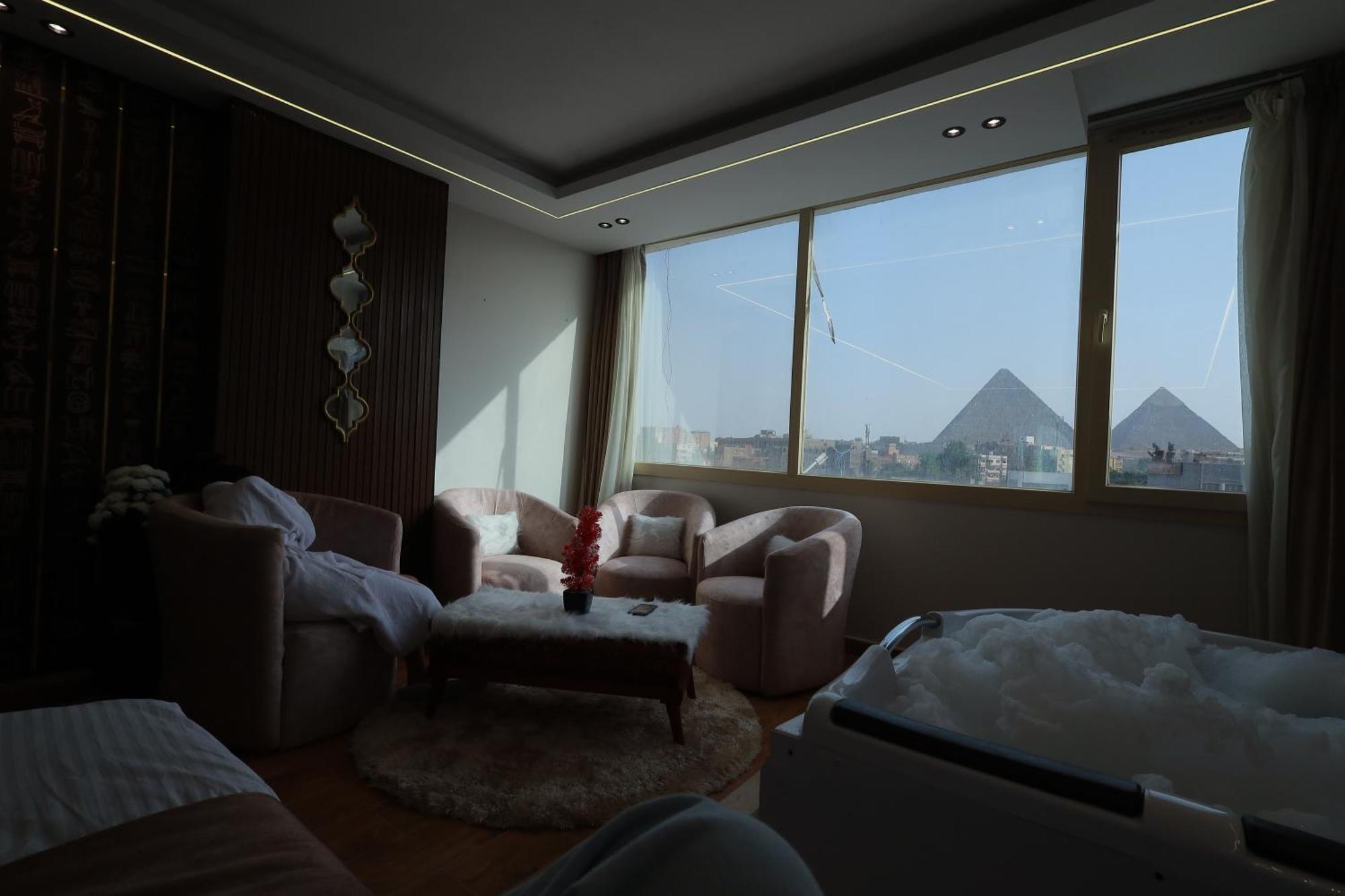 The Muse Pyramids Inn Kafret el-Gabal Екстериор снимка