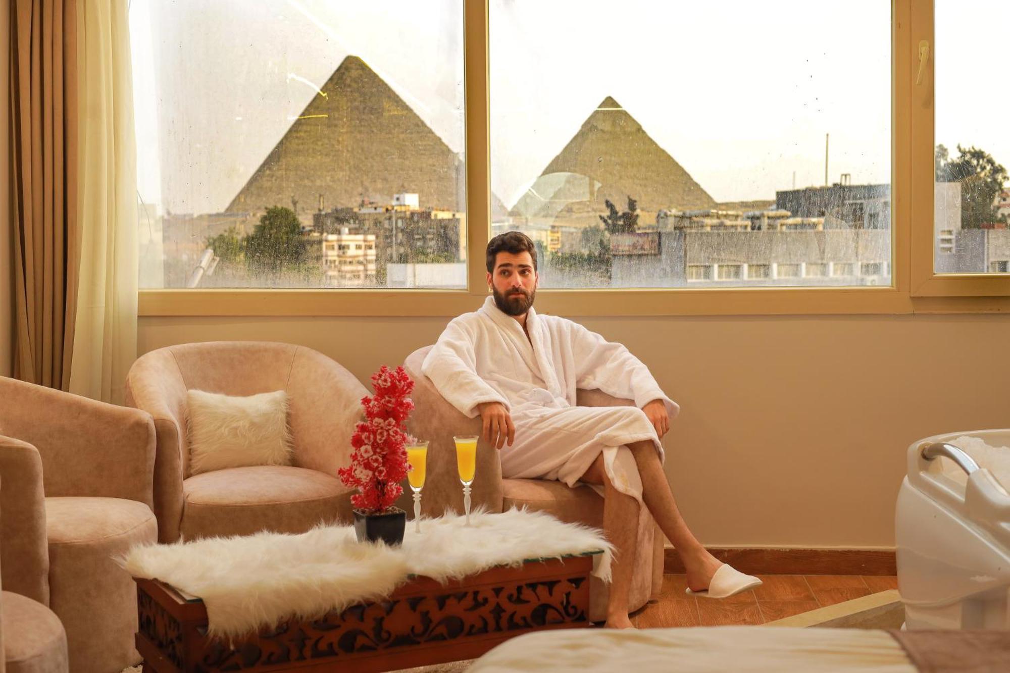 The Muse Pyramids Inn Kafret el-Gabal Екстериор снимка