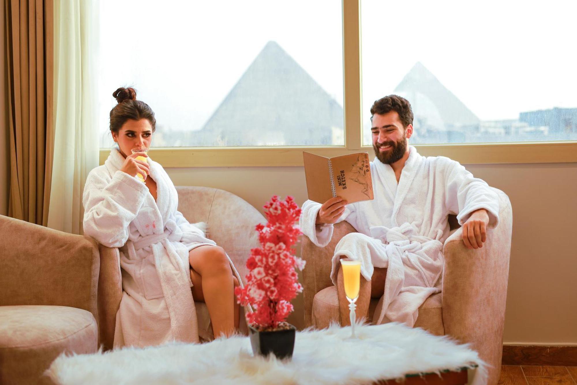 The Muse Pyramids Inn Kafret el-Gabal Екстериор снимка